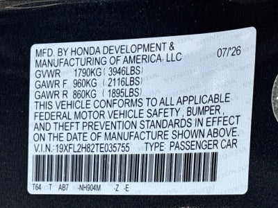 2026 Honda Civic Sport