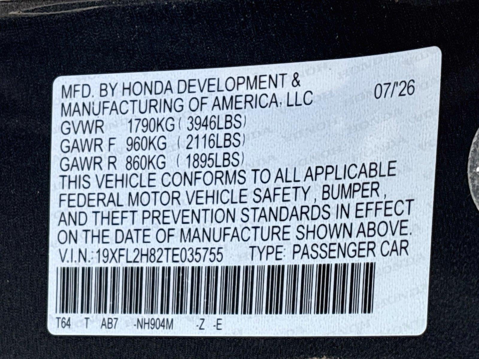 2026 Honda Civic Sport