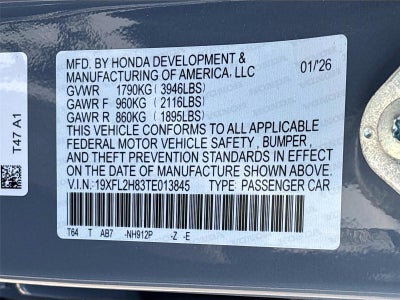 2026 Honda Civic Sport