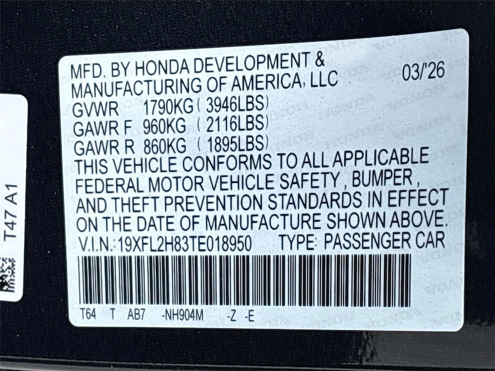 2026 Honda Civic Sport