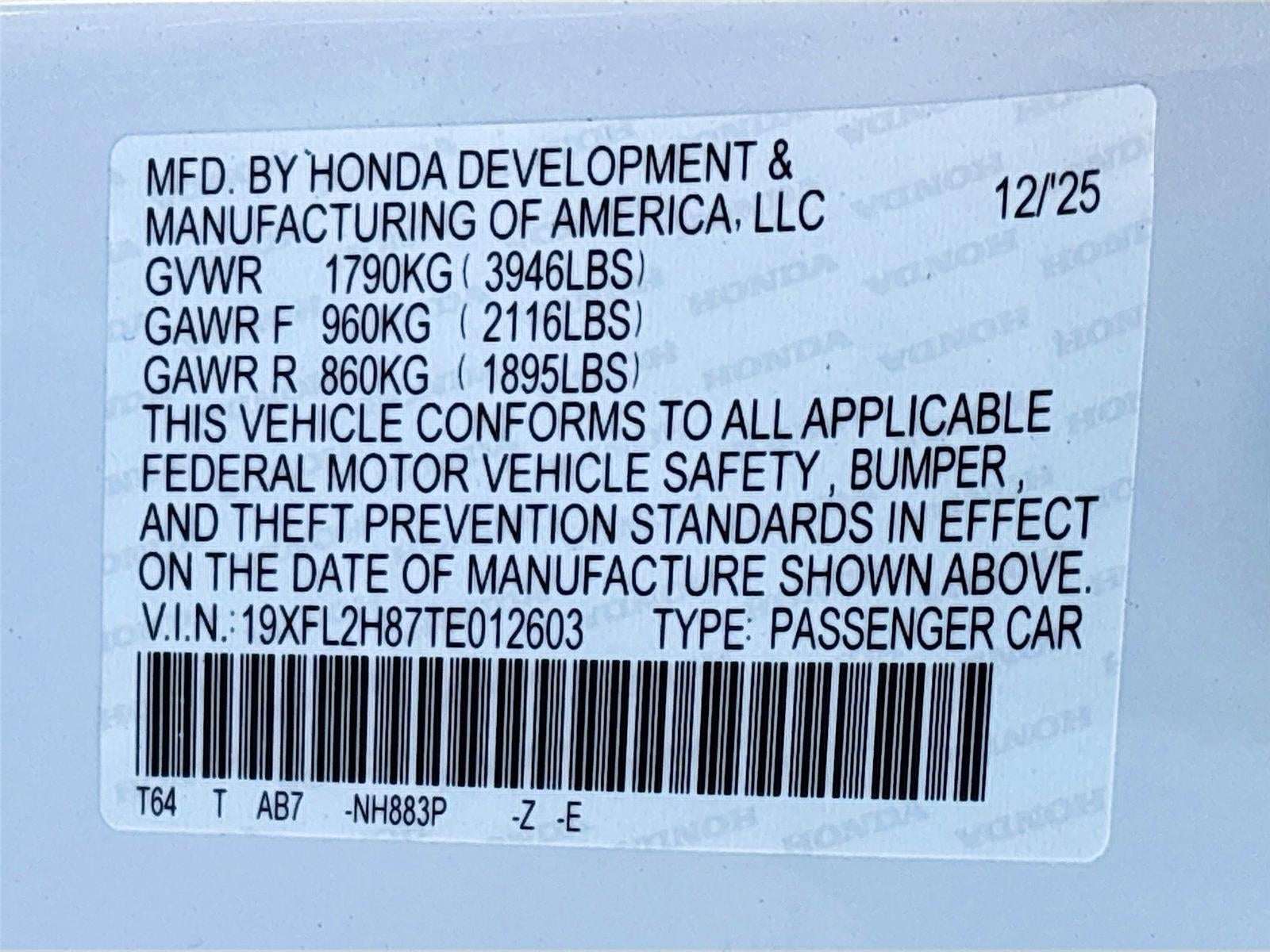 2026 Honda Civic Sport