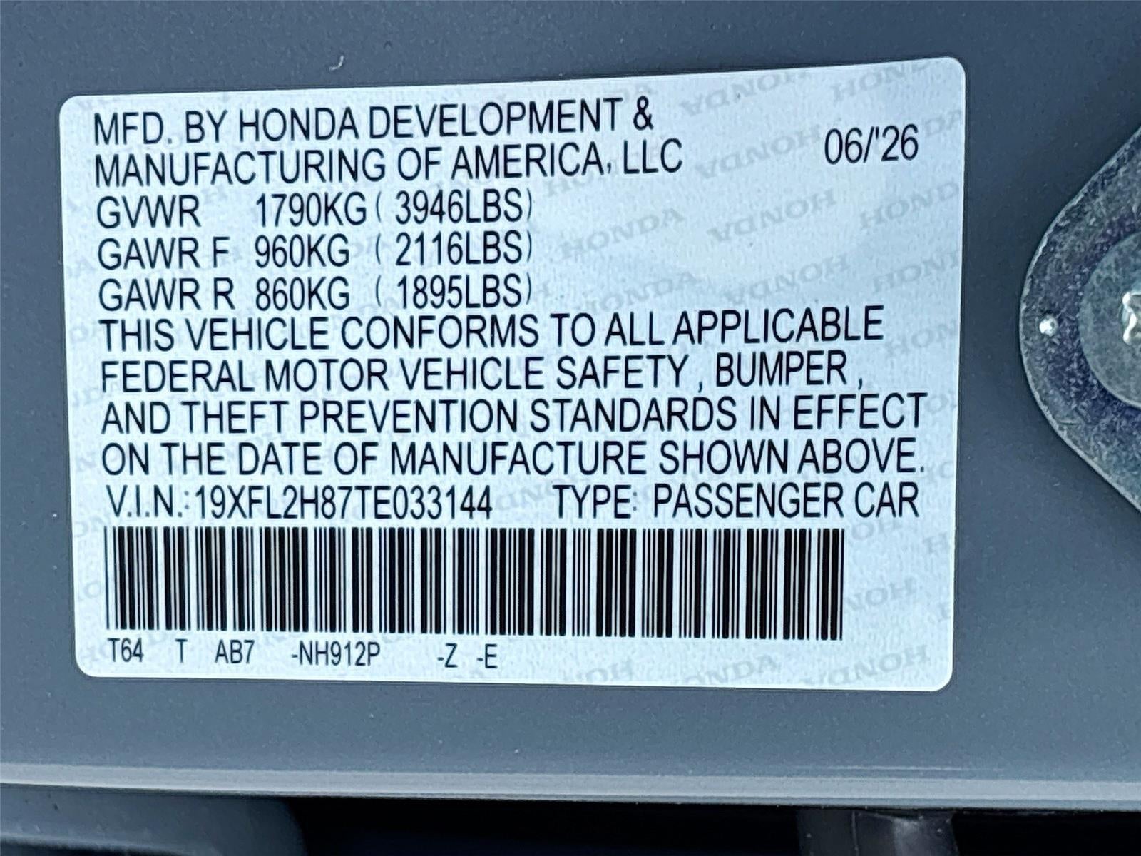 2026 Honda Civic Sport