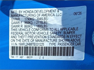 2026 Honda Civic Sport