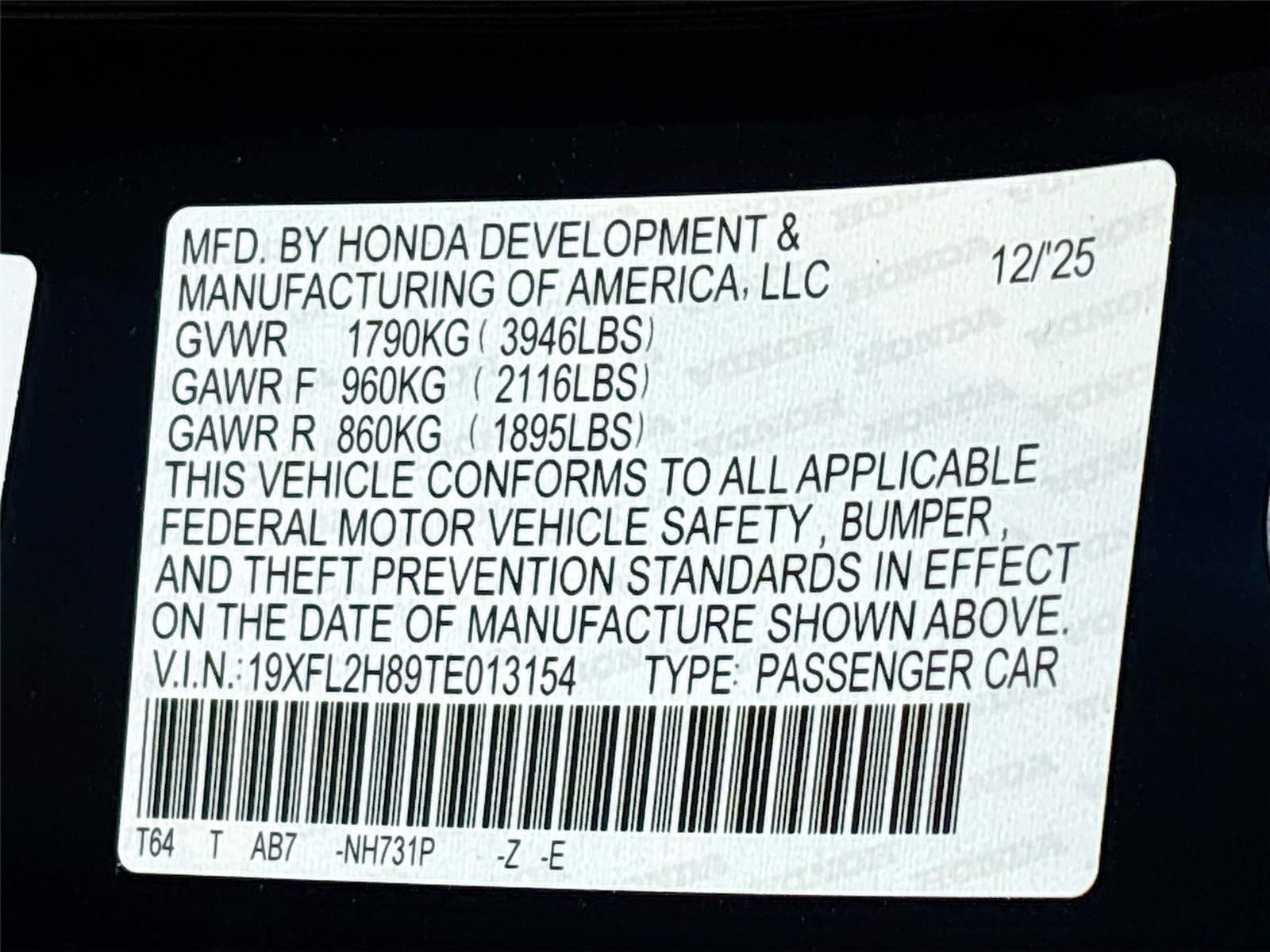 2026 Honda Civic Sport