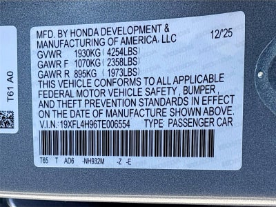 2026 Honda Civic Hybrid Sport Touring