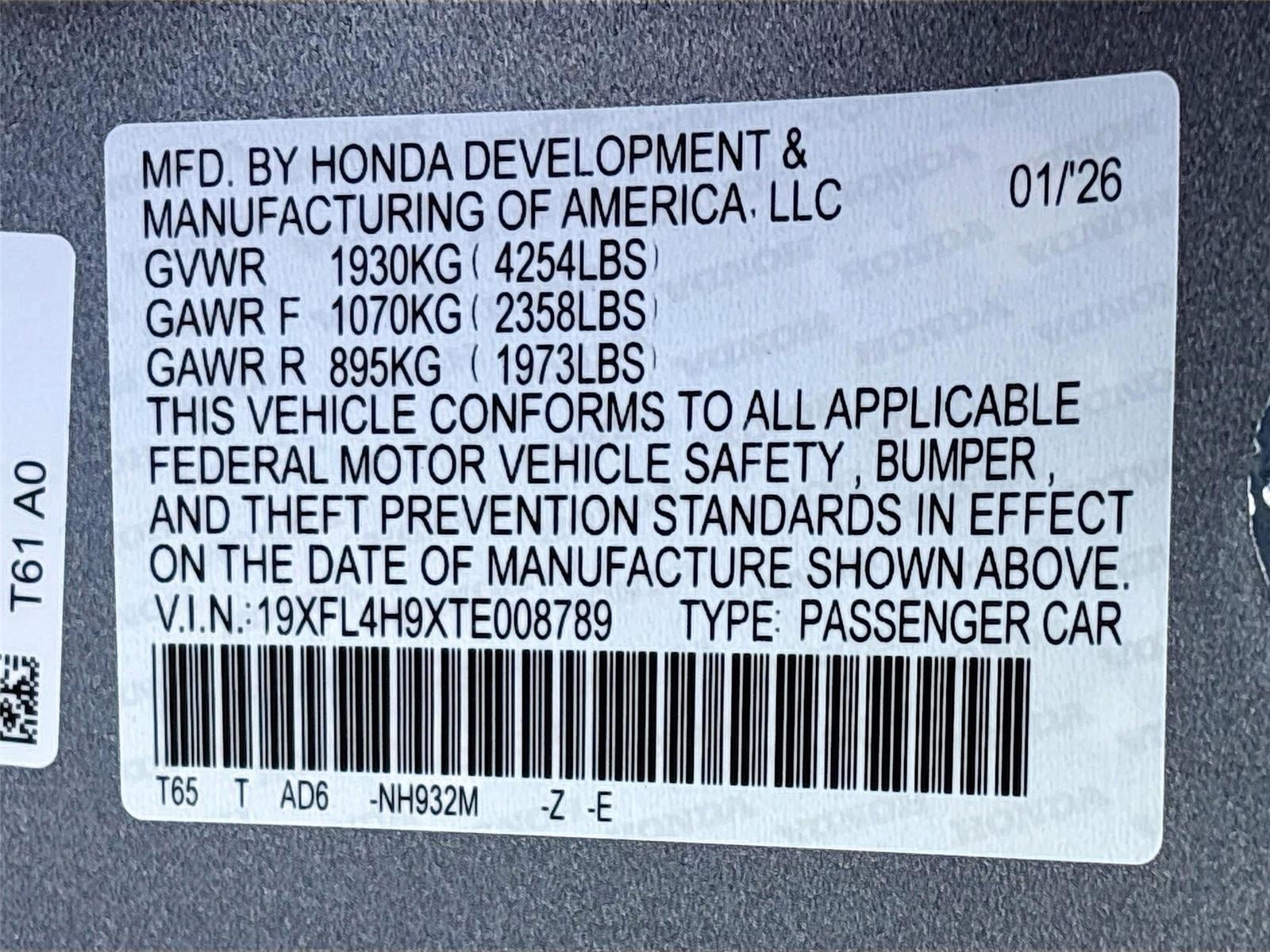 2026 Honda Civic Hybrid Sport Touring