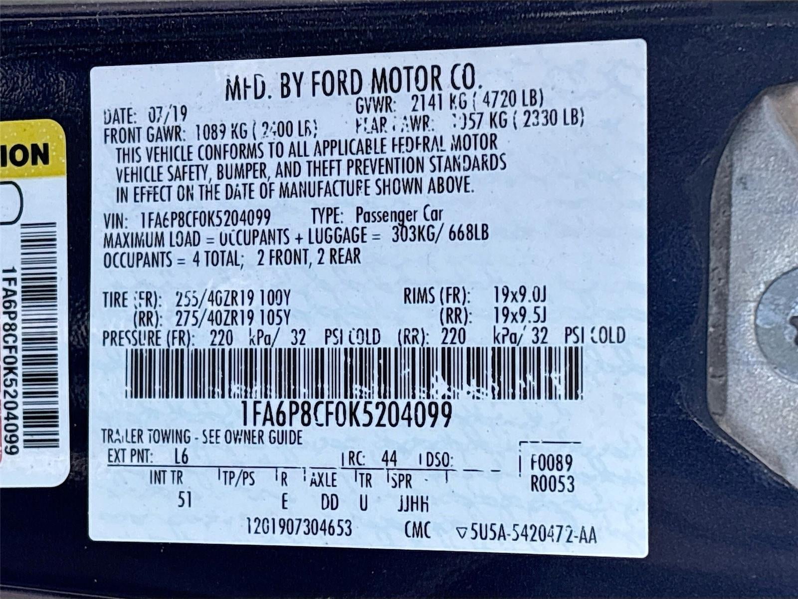 2019 Ford Mustang GT Premium