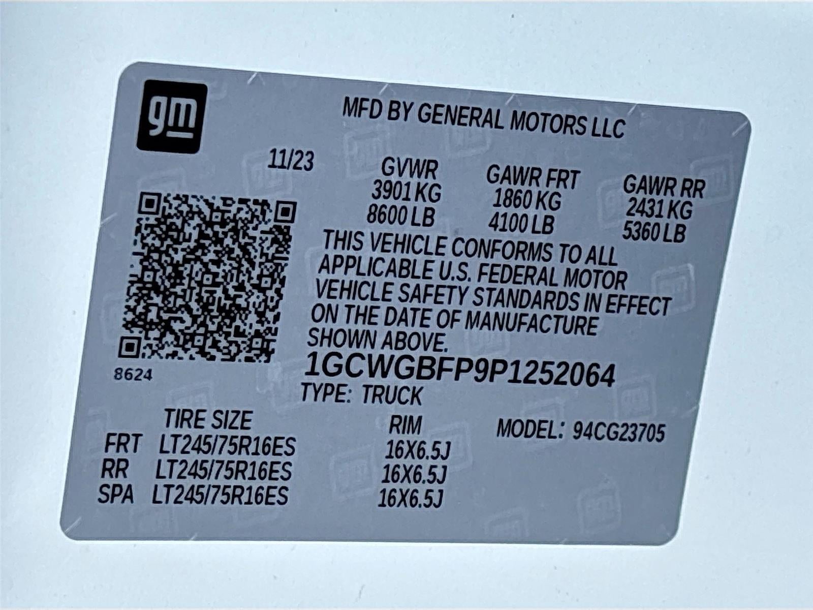 2023 Chevrolet Express Cargo Van RWD 2500 155"