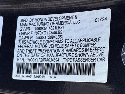 2024 Honda Accord Sedan LX