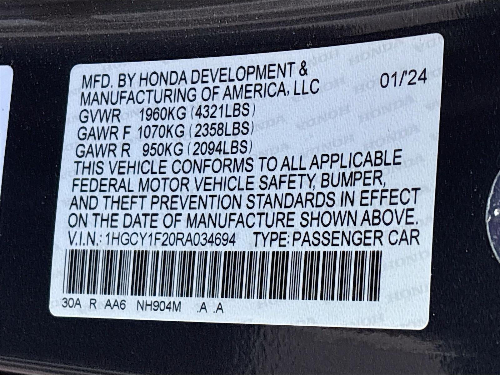 2024 Honda Accord Sedan LX