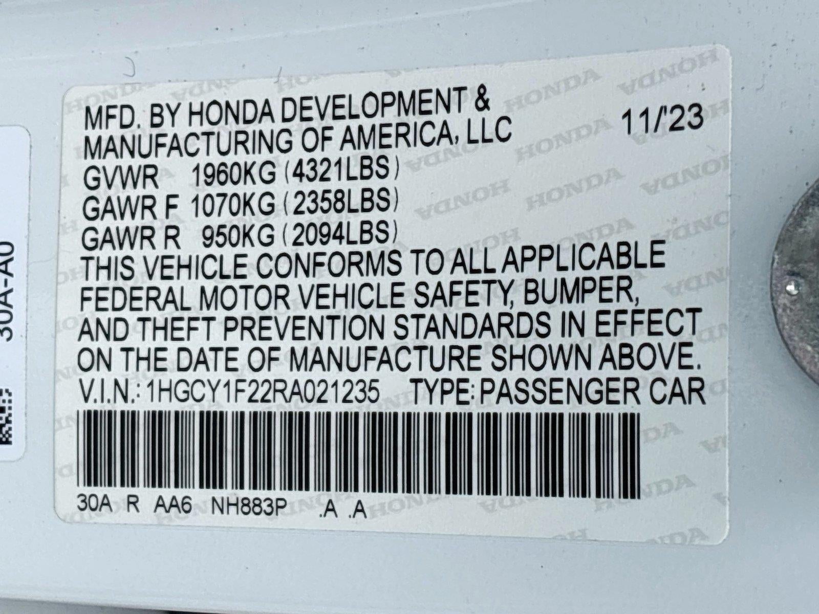 2024 Honda Accord Sedan LX