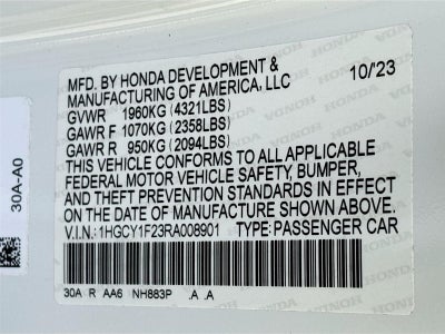 2024 Honda Accord Sedan LX