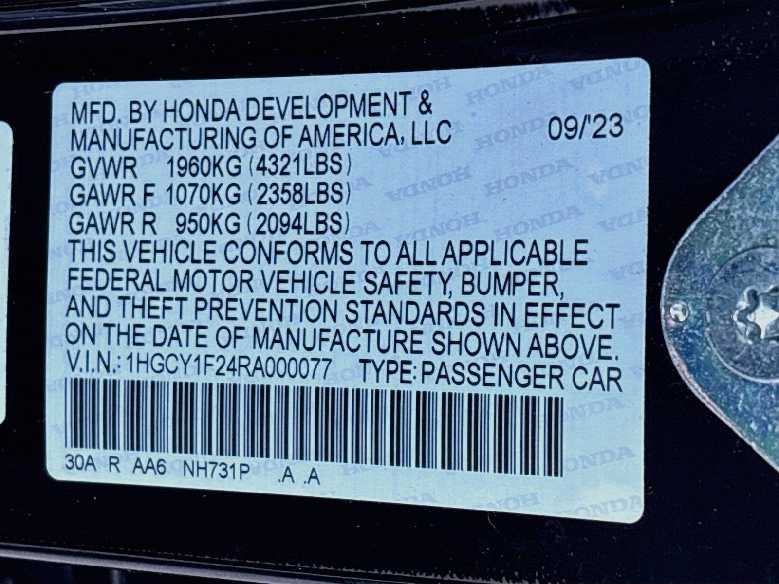 2024 Honda Accord Sedan LX