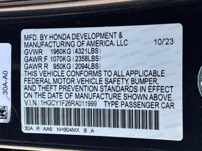 2024 Honda Accord Sedan LX