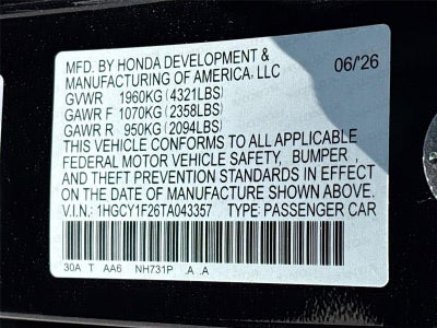 2026 Honda Accord Sedan LX