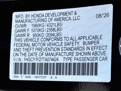 2026 Honda Accord Sedan LX