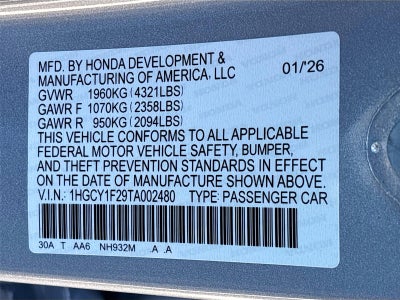 2026 Honda Accord Sedan LX