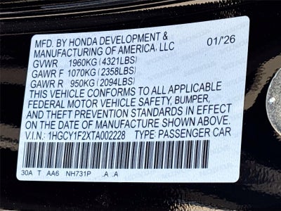 2026 Honda Accord Sedan LX