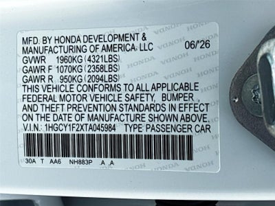 2026 Honda Accord Sedan LX