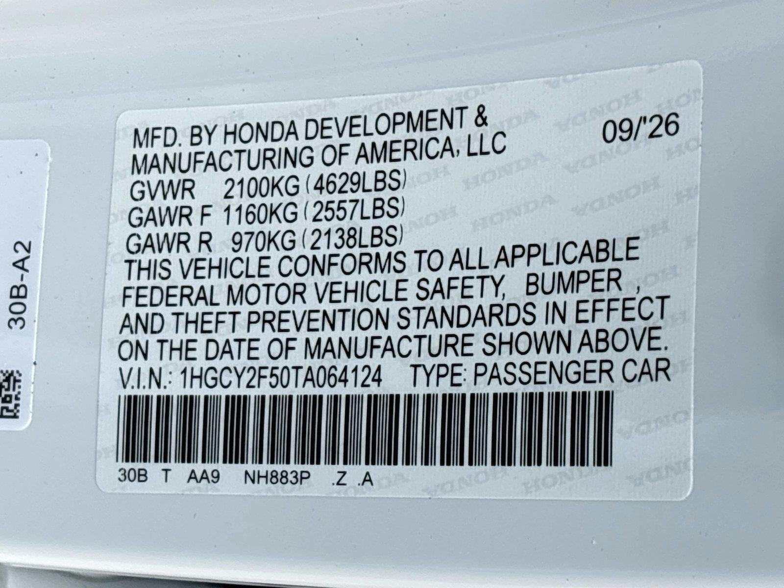 2026 Honda Accord Hybrid Sport