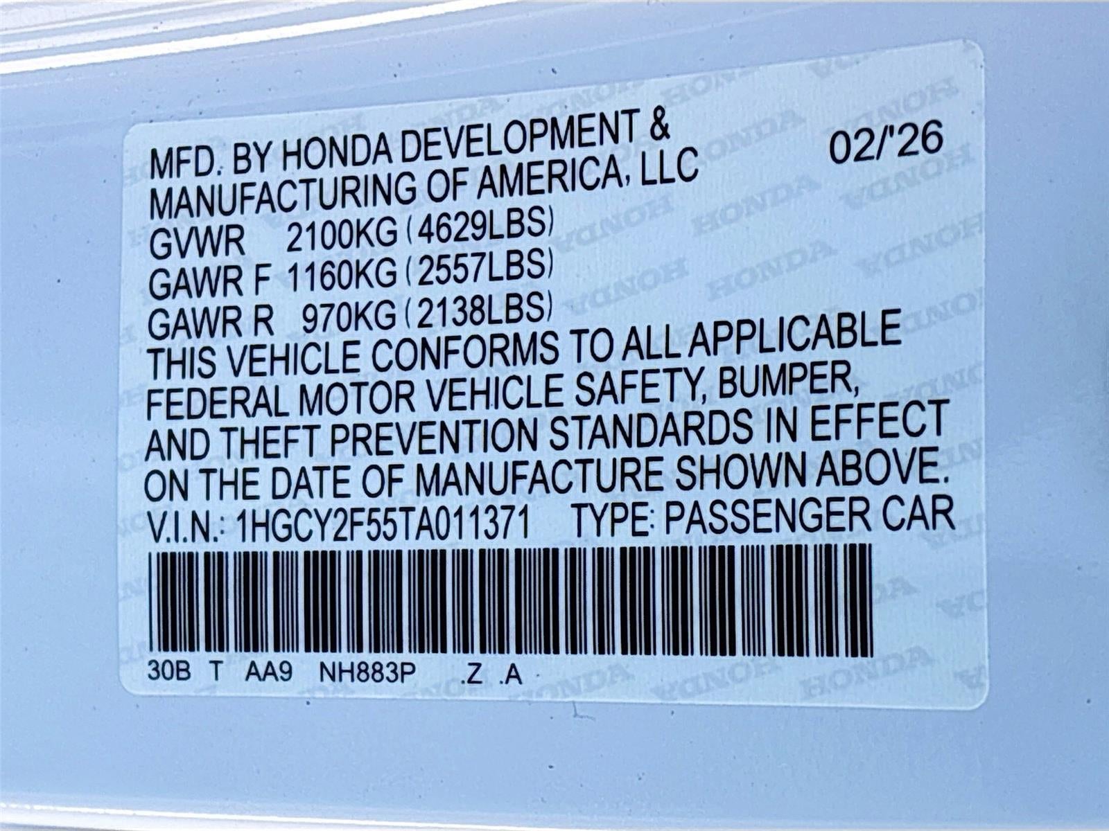 2026 Honda Accord Hybrid Sport