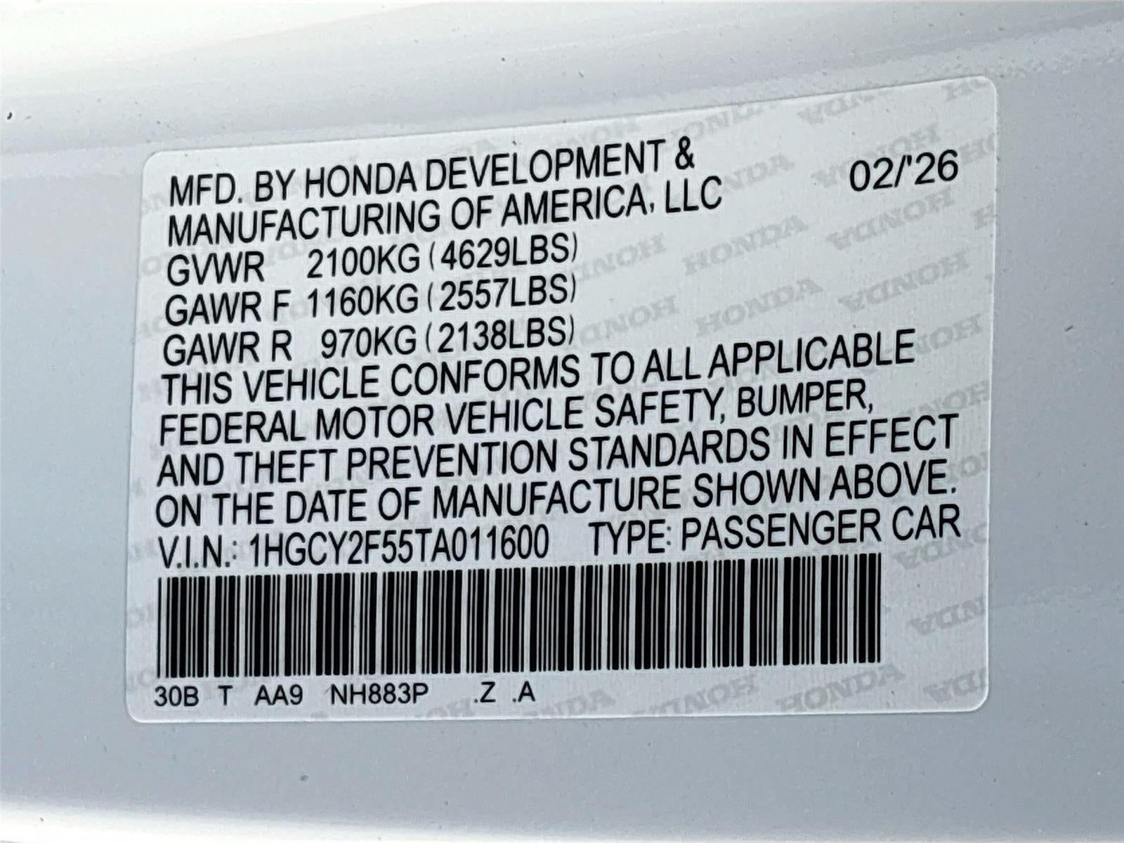 2026 Honda Accord Hybrid Sport