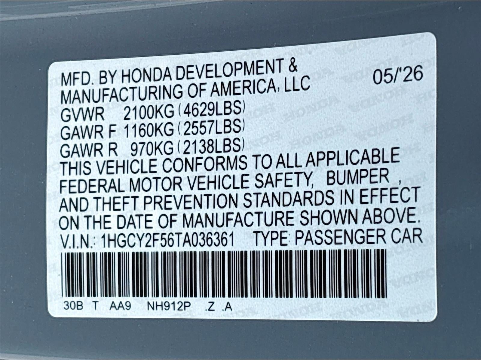 2026 Honda Accord Hybrid Sport