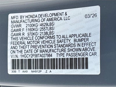 2026 Honda Accord Hybrid Sport
