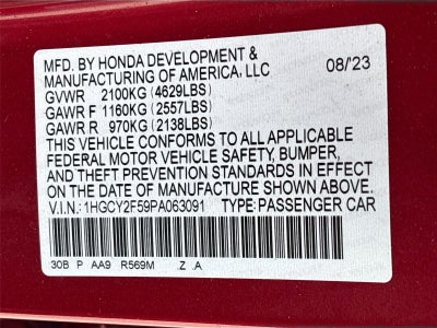 2023 Honda Accord Hybrid Sport