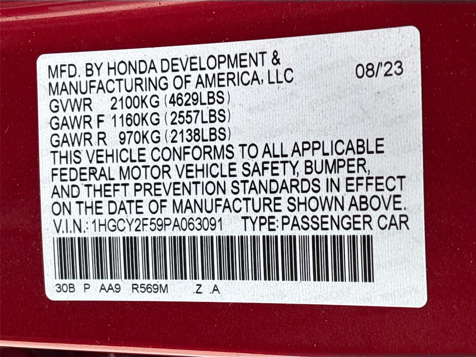 2023 Honda Accord Hybrid Sport