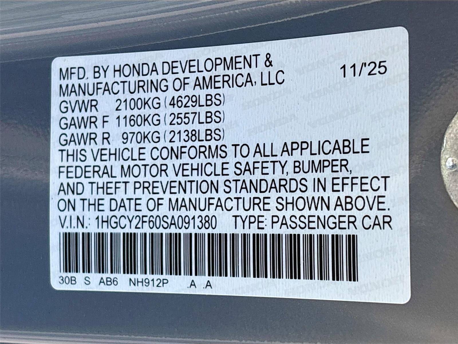 2025 Honda Accord Hybrid EX-L