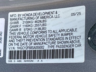 2025 Honda Accord Hybrid EX-L