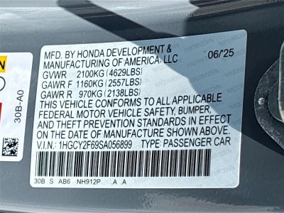 2025 Honda Accord Hybrid EX-L