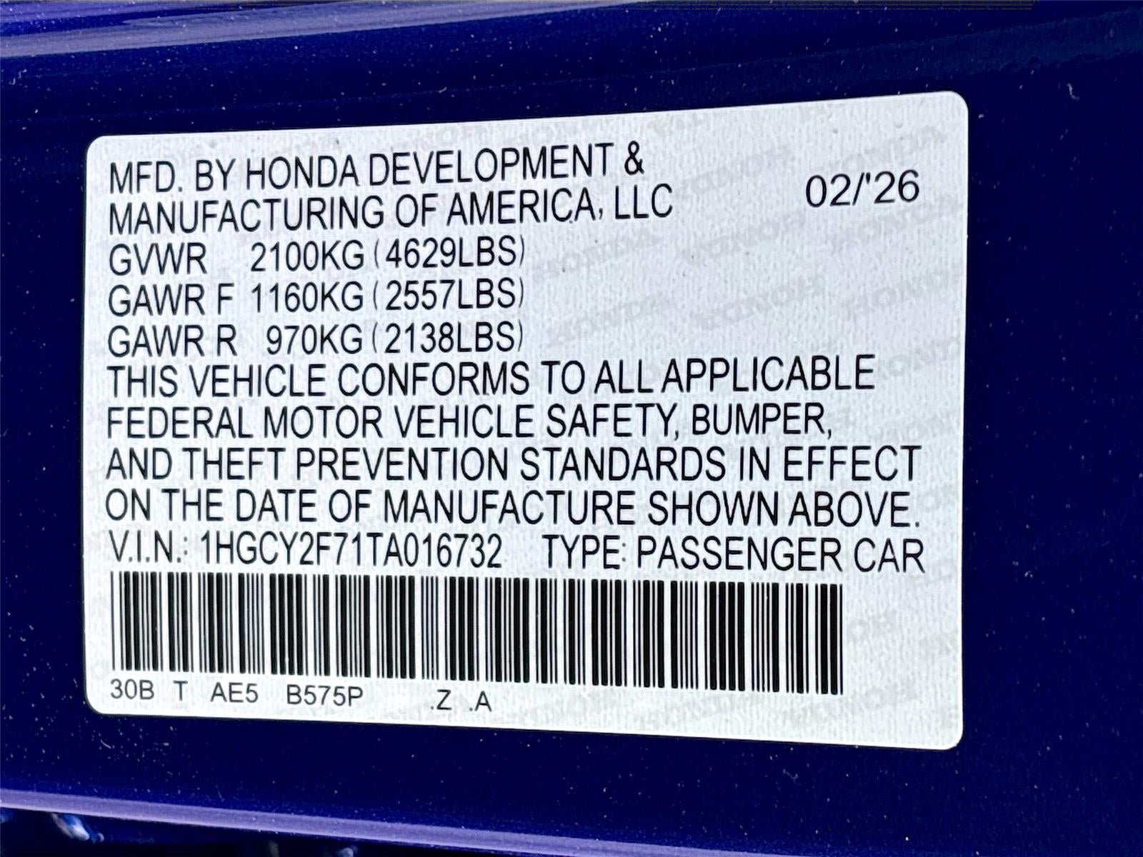 2026 Honda Accord Hybrid Sport-L