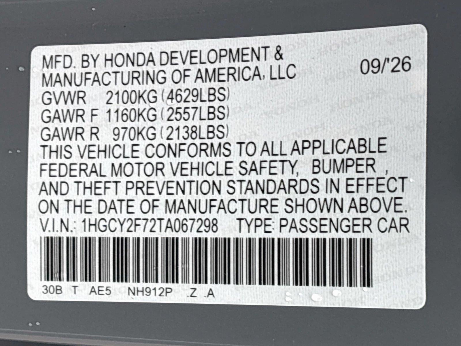 2026 Honda Accord Hybrid Sport-L