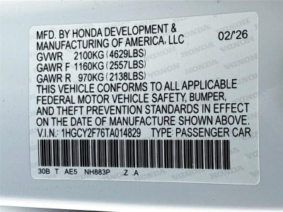 2026 Honda ACCORD HYBRID S Sport-L