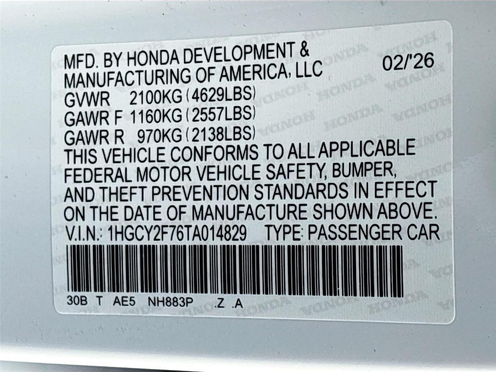 2026 Honda ACCORD HYBRID S Sport-L