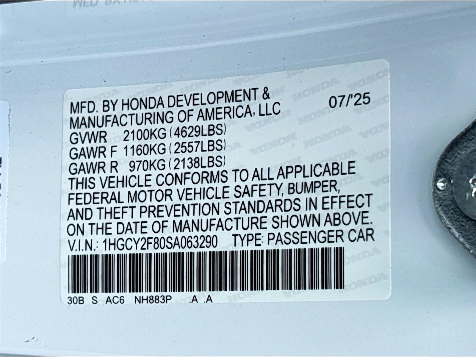 2025 Honda Accord Hybrid Touring