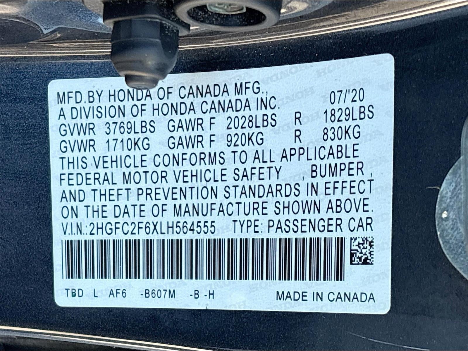 2020 Honda Civic Sedan LX