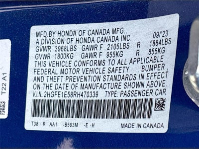 2024 Honda Civic Si Manual