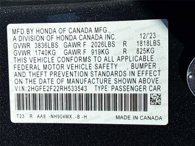 2024 Honda Civic Sedan LX