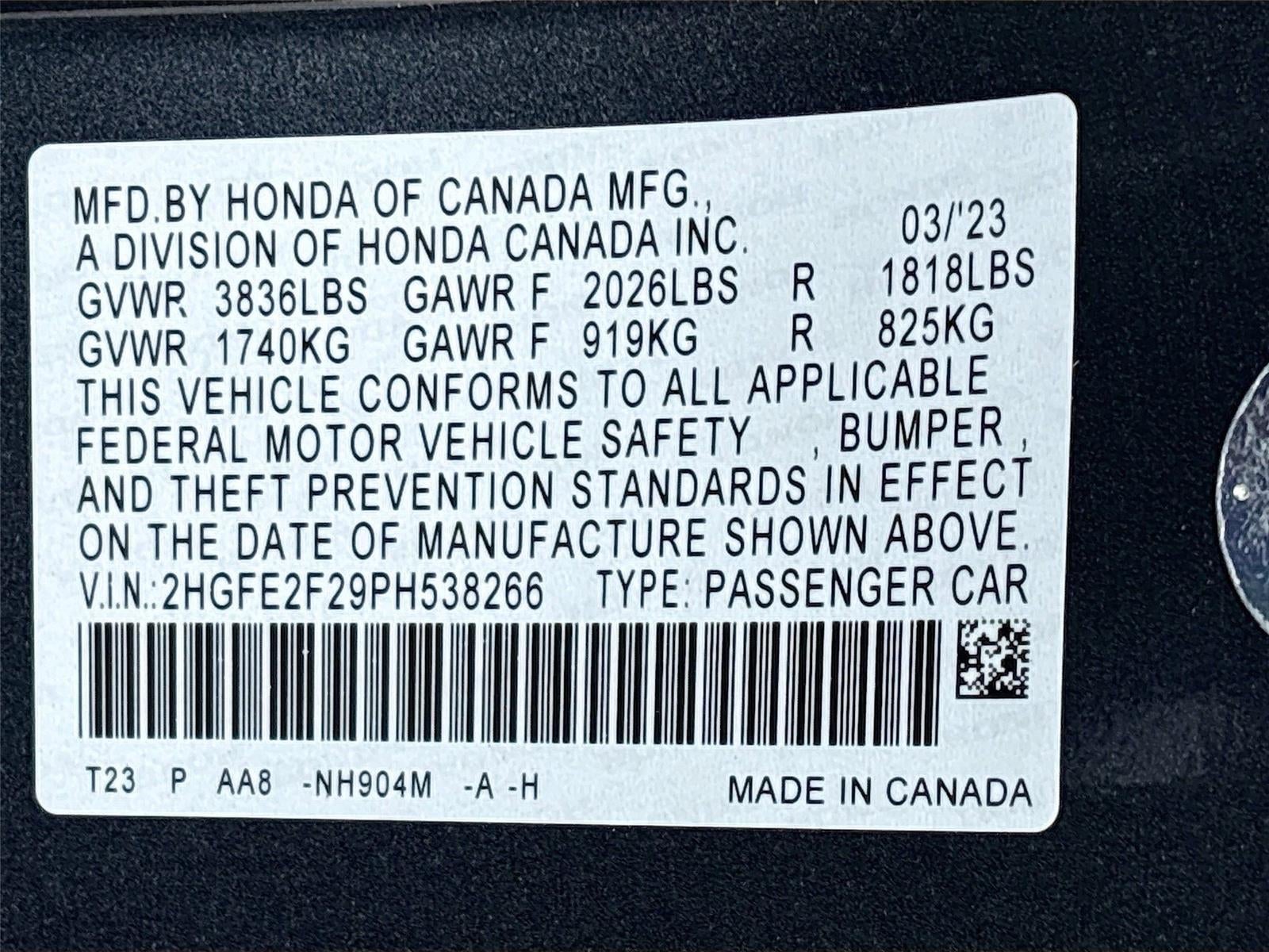 2023 Honda Civic Sedan LX