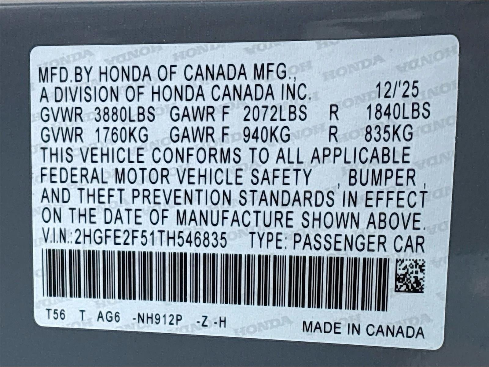 2026 Honda Civic Sport