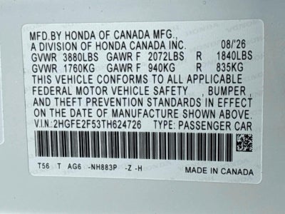 2026 Honda Civic Sport