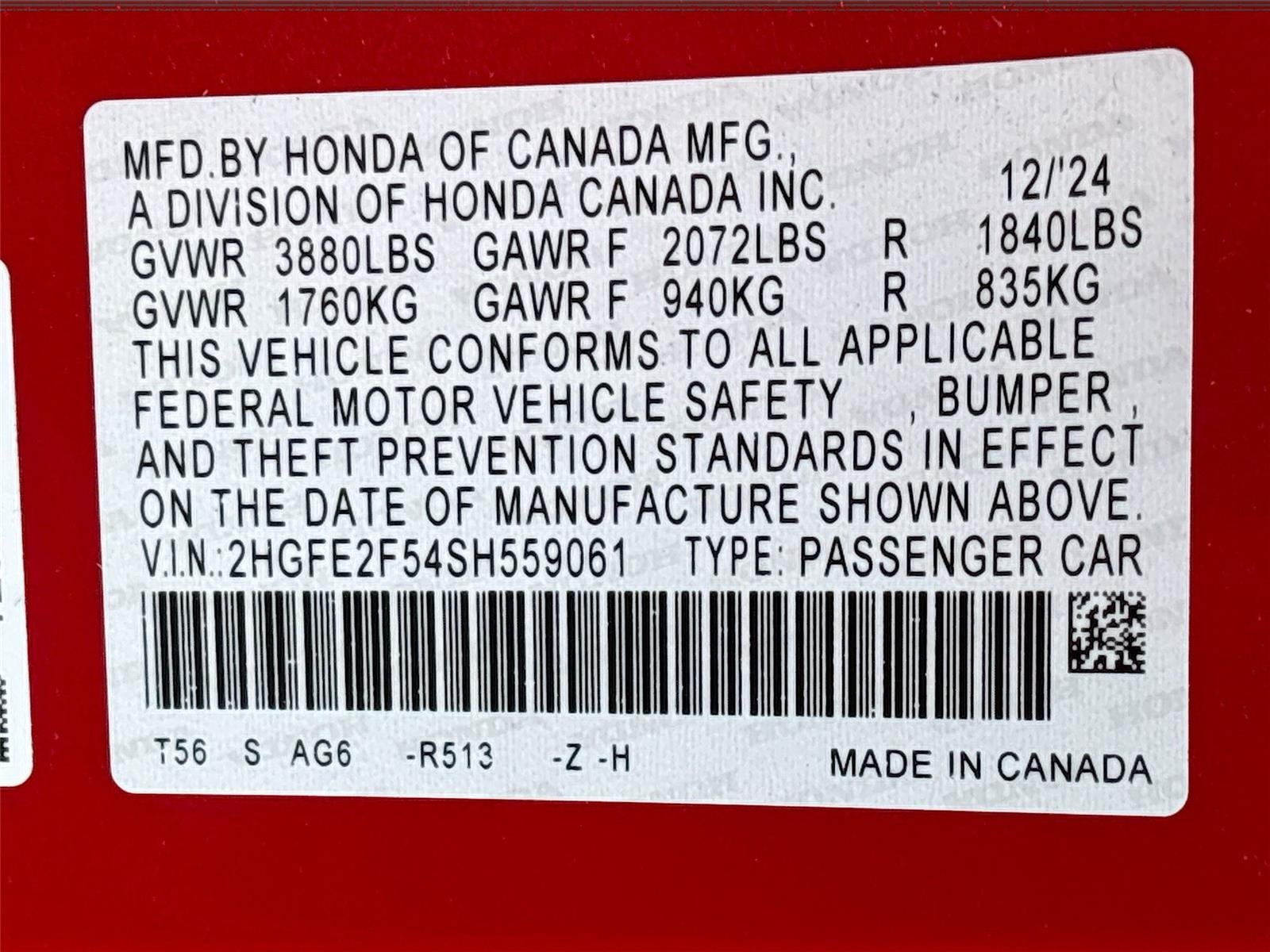 2025 Honda Civic Sedan Sport