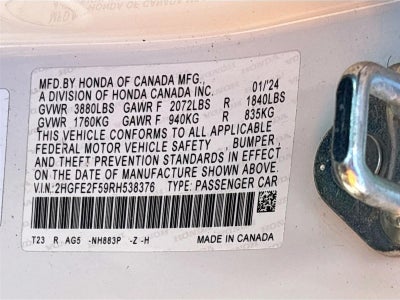 2024 Honda Civic Sport