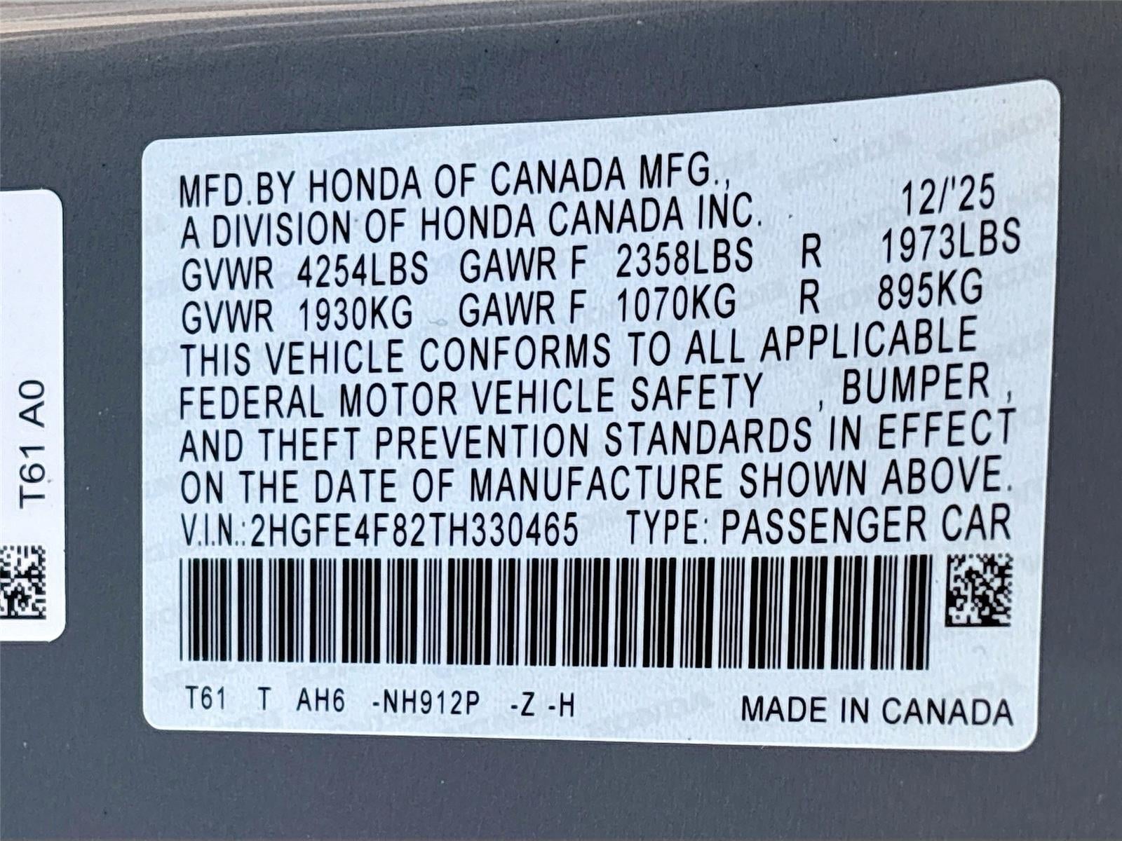 2026 Honda Civic Hybrid Sport