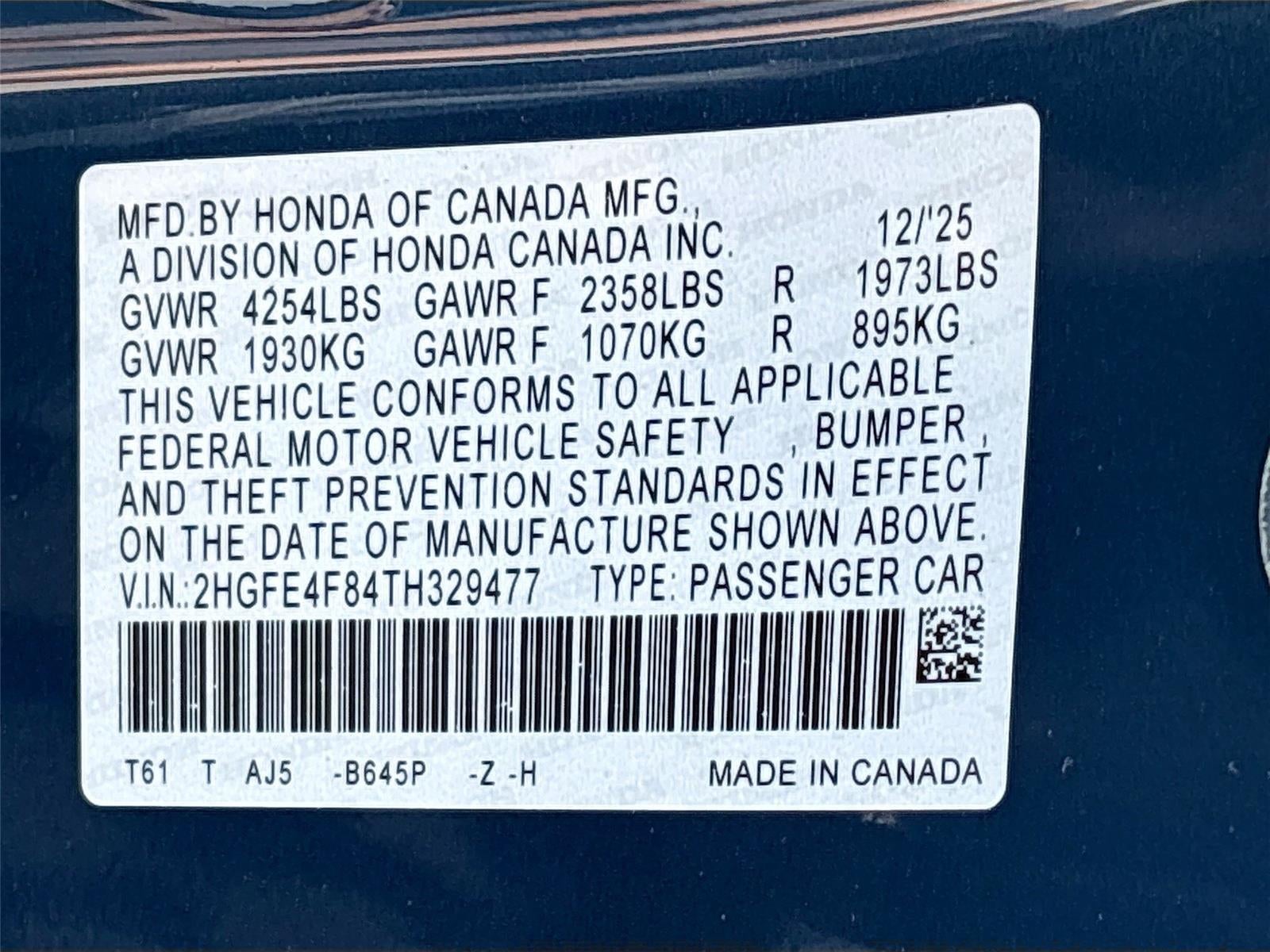 2026 Honda Civic Hybrid Sport Touring