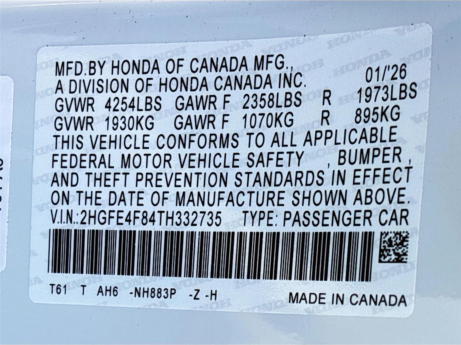 2026 Honda Civic Hybrid Sport