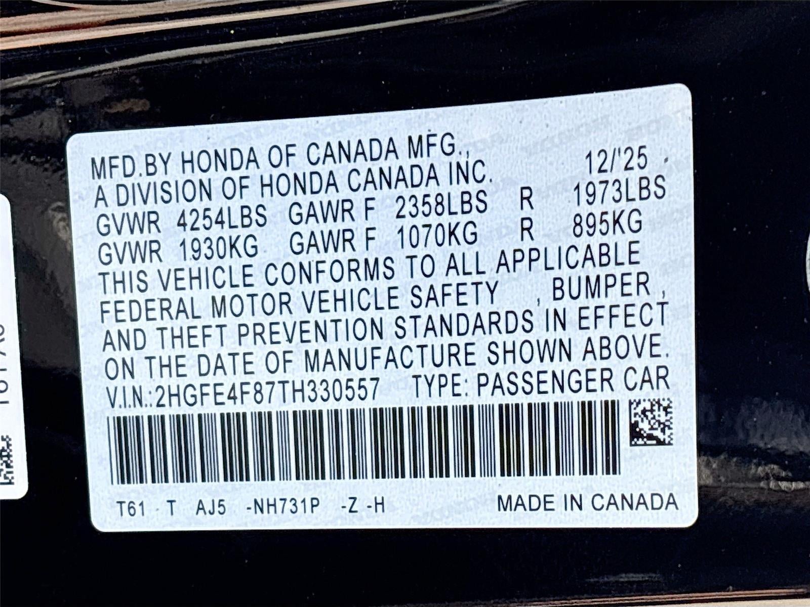 2026 Honda Civic Hybrid Sport Touring